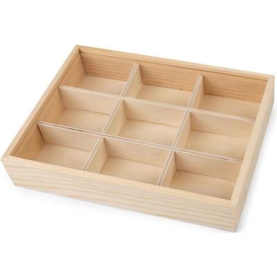 Dřevěný box / organizér s posuvným víkem