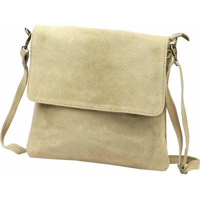 Luka dámska kabelka crossbody semišová béžová na rameno Luka 24-090