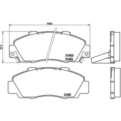 Sada brzdových platničiek kotúčovej brzdy BREMBO P 28 026