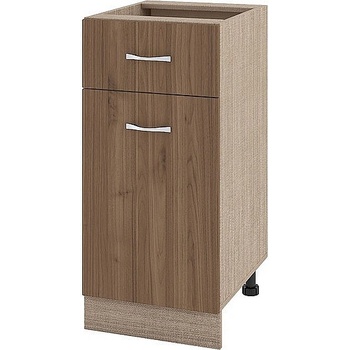 ИРИМ Долен шкаф с чекмедже и врата Сити МО-24 мока / орех адмирал 40 см