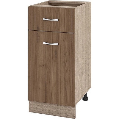 ИРИМ Долен шкаф с чекмедже и врата Сити МО-24 мока / орех адмирал 40 см