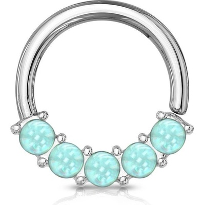 Šperky4U piercing kruh s kameny K01052-A