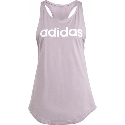 adidas Womens Essentials Linear Loose Tank Top Preloved Fig