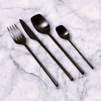 Herdmar Прибори за хранене verso- 24 части - черен мат (-253-3024-0517-180-0001)