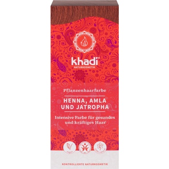 Khadi rostlinná barva na vlasy Henna & Amla & Jatropha 100 g