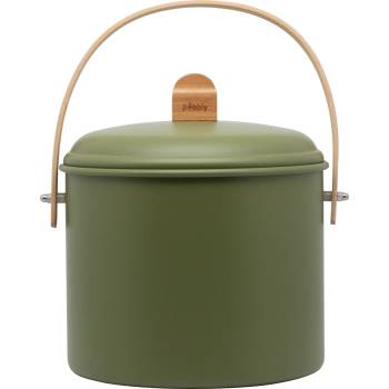 Pebbly Компостер NBA235, 7 л, маслина, стомана / бамбук, Pebby (PEBB3760132816609)