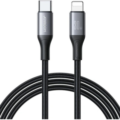 Joyroom S-A28 opletený nabíjací a dátový USB-C na Lightning 1m černý