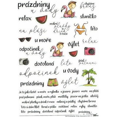 HuráPapír Samolepky A5 - Prázdniny u vody