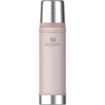 STANLEY 1913 Classic Legendary Thermos Bottle 0.59L - Thermos Keeps Hot or Cold for 18 Hours - Stainless Steel Thermos Flask - BPA Free - Dishwasher Safe - Rose Quartz - 100000116116 (10-11345-0061)