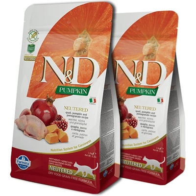 N&D Grain Free Pumpkin CAT NEUTERED Quail & Pomegranate 2 x 0,3 kg