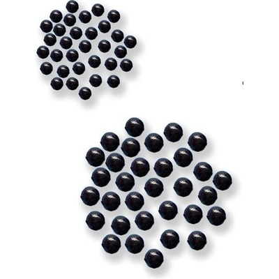 BUBENÍK Korálek Plast hnědá 4mm 30ks