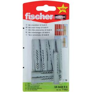 Fischer УНИВЕРСАЛЕН ДЮБЕЛ Ф8Х50ММ 10 БРОЯ fischer ux r k (4006209908709)