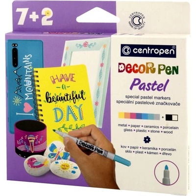 Centropen Decor pen Pastel 2738/7+2 – Zboží Mobilmania