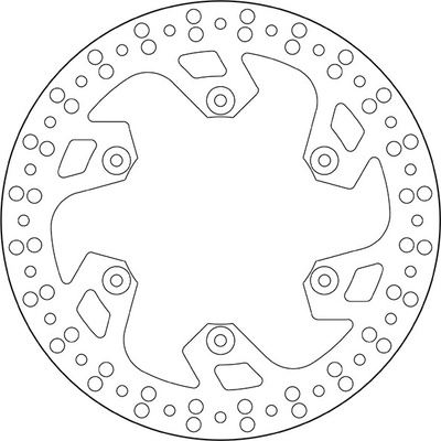 Zadný brzdový kotúč Brembo YAMAHA 450 WR F 2003 - 2015