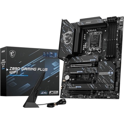 Дънна платка MSI Z890 GAMING PLUS WIFI (Intel 1851, 4xDDR5, 4xM. 2, 5Gbps LAN, Wi-Fi 7, HDMI, DP, Thunderbolt 4) ATX (Z890_GAMING_PLUS_WIFI)