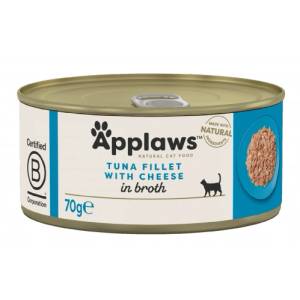 Applaws Tuna Fillet with Cheese - месни хапки от чисто месо риба тон и сирене 70 гр 1007CE-A