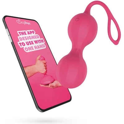 EasyConnect Vibrating Kegel Balls Stella App-Controlled Pink