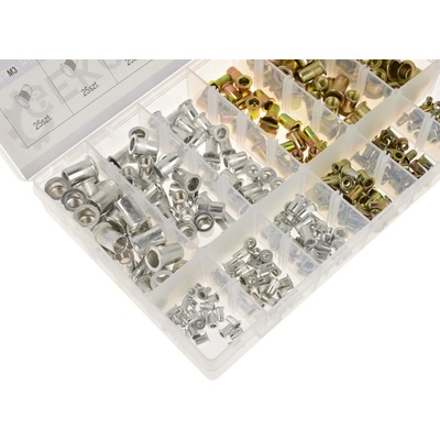 GEKO Комплект гайки за нитове Стомана/алуминий m3-m10 300бр. g02910 (g02910)