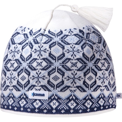 Kama pletená merino čepice A57 bílá