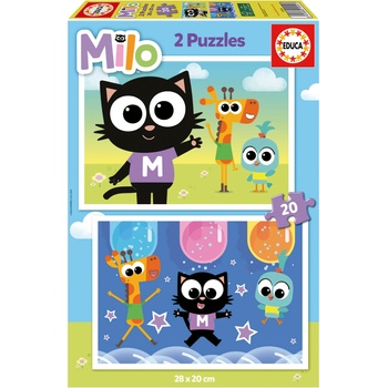 Image 1 of Educa Пъзел Educa от 2 x 20 части - Milo (EDU19541)