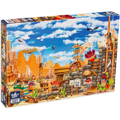 Black Sea Пъзел Black Sea от 500 части - Каубои и индианци, Евгений Алексеев (BS82238)