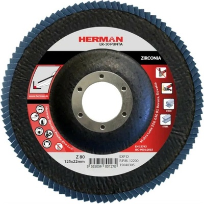 Herman Lamelový kotouč 125 mm Z80 15040305