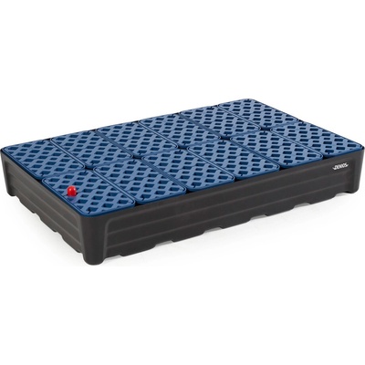 Záchytná vaňa pre malé nádoby z polyetylénu (PE), objem 120 l, 1170x785x180 mm, mrežový rošt