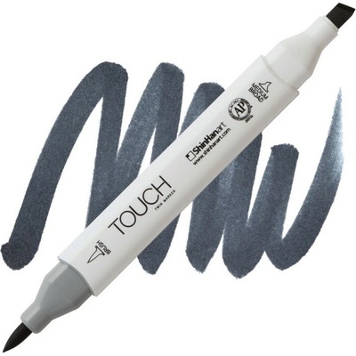 Lihová fixa TOUCH oboustranná Brush & Chisel, Cool grey 9 (CG9)