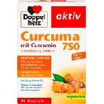 Doppelherz aktiv Curcuma 750 mit Curcumin + Vitamin D3 1000 I. E. - 30 капсули