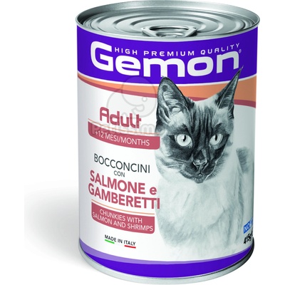 Gemon Adult salmon & shrimp 415 g