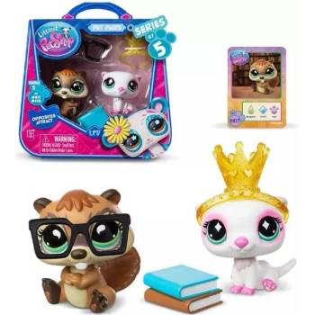 TM Toys Littlest PetShop: Комплект фигурки - 2 бр. , серия 5 - Books&Bling (G7417418)