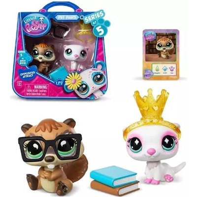 TM Toys Littlest PetShop: Комплект фигурки - 2 бр. , серия 5 - Books&Bling (G7417418)