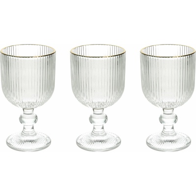 Tognana Sklenice na stopce transparentní ECLIPSE 3 x 260 ml