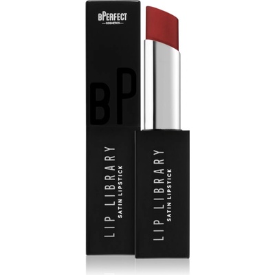 BPerfect Cosmetics Lip Library Satin крем-червило цвят Scarlet 3 гр