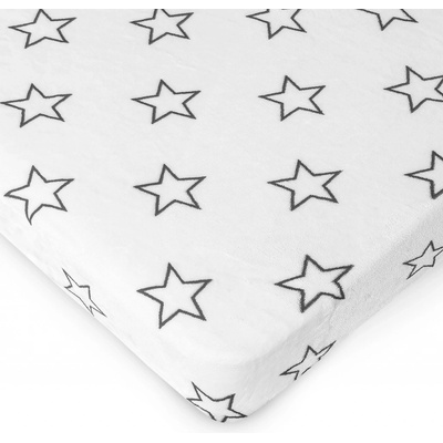 4Home prestieradlo mikroflanel Stars grey 90x200