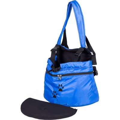Iridog 2v1 Zippy 1 Batoh na psa modrý tlapky 22 x 26 x 17 cm