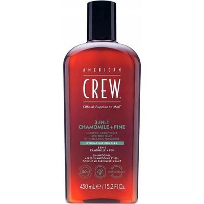American Crew 3in1 Chamolie + Pine šampon kondicionér a sprchový gel 450 ml