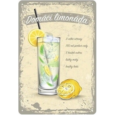 Plechová cedule Limonáda 20 x 30 cm