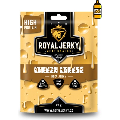 Royal Jerky hovězí cheezy cheese 22 g – Sleviste.cz