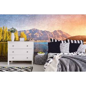 DIMEX ART Самозалепваща се флизелинова фототапета картина - планинско езеро 375 x 250 см