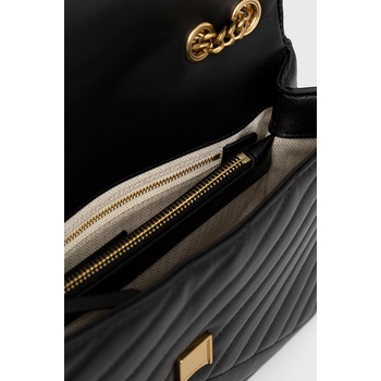 Tory Burch Кожена чанта Tory Burch Kira Chevron в черно 90446.001 (90446.001)