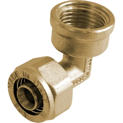 Kirchhoff úhel 90° 16 mm x 24,2 mm (3/4 vnitřní závit) s kompresním fitinkem pro MSVR