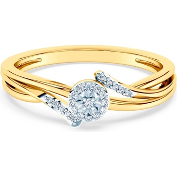 SAVICKI Годежен пръстен savicki: двуцветно злато, диаманти