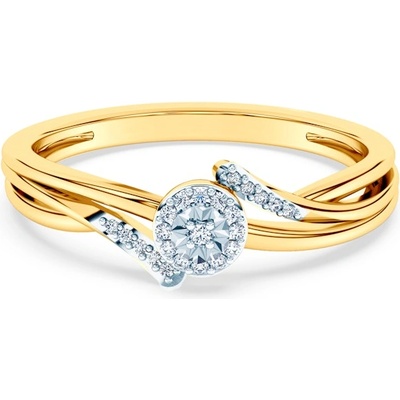 SAVICKI Годежен пръстен savicki: двуцветно злато, диаманти