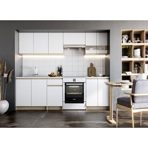 Bogdan Furniture Europe Кухненски комплект Katarina Lux 240, дъб сонома, бял дъб