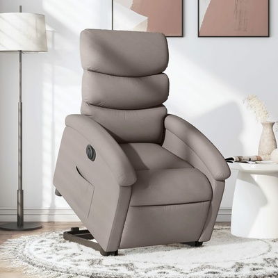 vidaXL 11461.3204010 Elektrické zvedací polohovací taupe textil