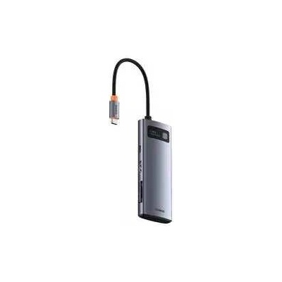 Baseus Metal Gleam USB HUB 1x SD 1x USB-C PD 1x microSD 1x HDMI + 3x USB-A 2.0 3.0 (6932172682750) – Zbozi.Blesk.cz
