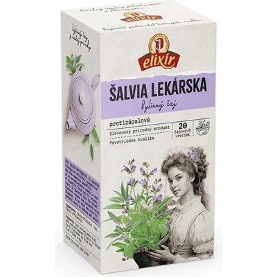 Agrokarpaty ŠALVĚJ čaj, čistý přírodní produkt 20 x 2 g 10 x 2 g