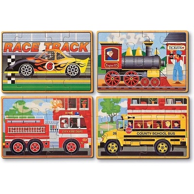 Melissa & Doug Dopravné prostriedky 4 v 1