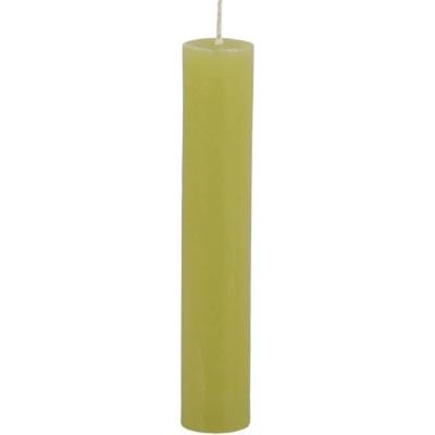 Mechová úzká krátká svíčka Short dinner moss - Ø 2 *11cm / 4h - Chic Antique